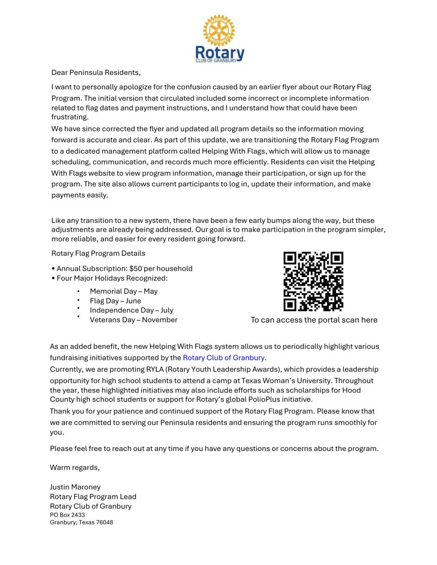 rotary letter correction